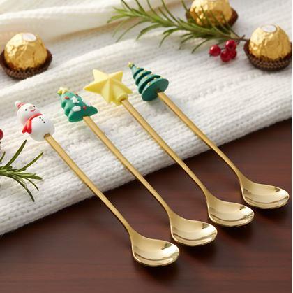 Obrázek z Sada vánočních lžiček v dárkové krabiččce 4 ks