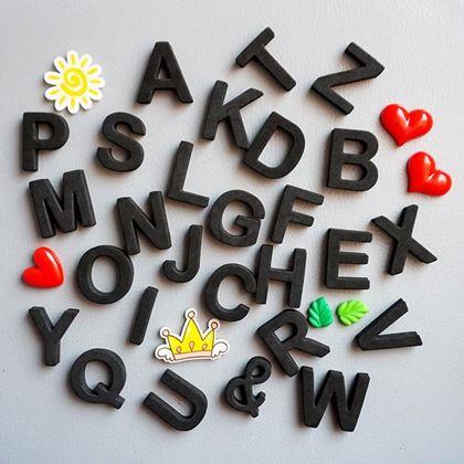 Obrázek z Magnetická písmena na lednici