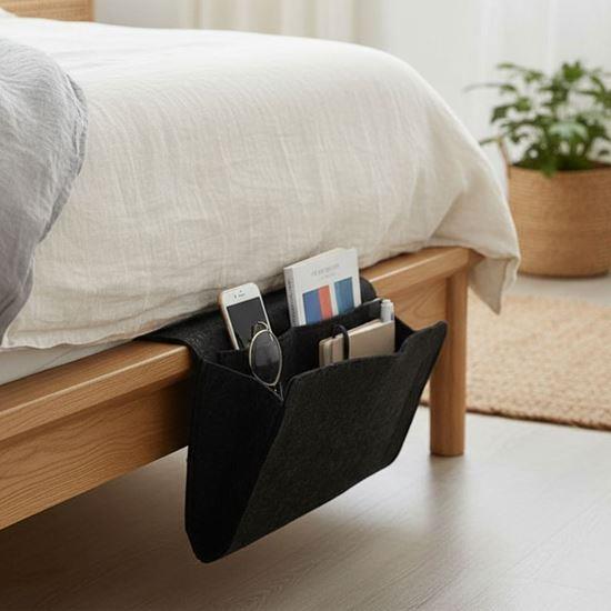 Obrázek z Závěsný kapsář / organizér na postel - černý