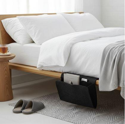 Obrázek z Závěsný kapsář / organizér na postel - černý