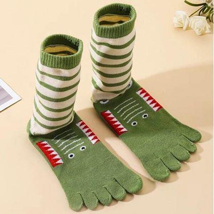 Obrázek z Dětské prstové ponožky - vel. 15-19 cm - krokodýl