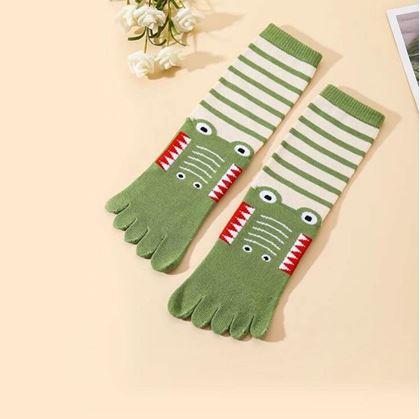 Obrázek z Dětské prstové ponožky - vel. 15-19 cm - krokodýl