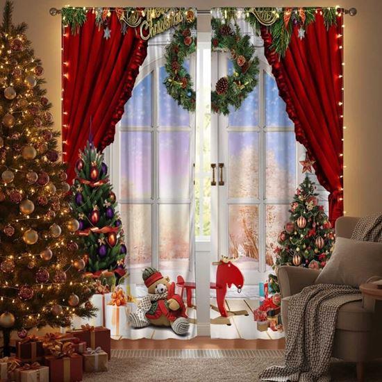 Obrázek z Vánoční závěsy 2 ks 130x210 cm