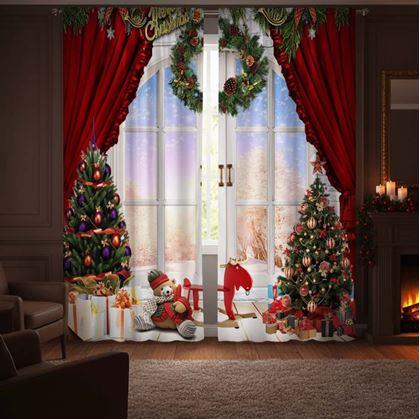 Obrázek z Vánoční závěsy 2 ks 130x210 cm