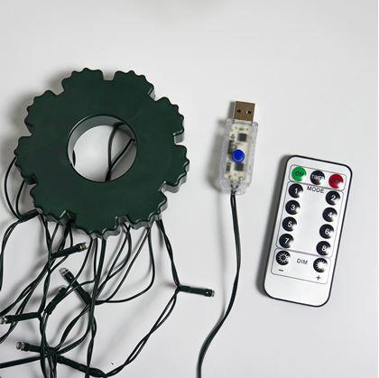 Obrázek z Vánoční LED osvětlení s dálkovým ovladačem - bez motání s rovnoměrným rozložením světýlek