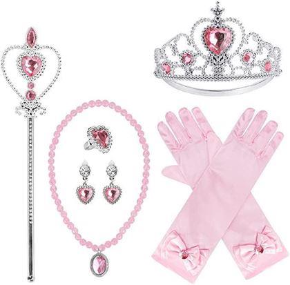 Obrázek z Sada doplňků pro princeznu 6 ks - růžová