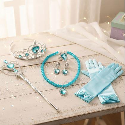 Obrázek z Sada doplňků pro princeznu 6 ks - modrá