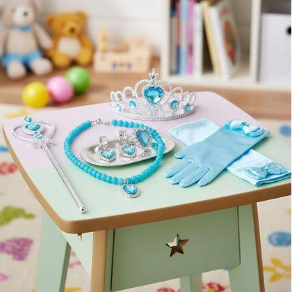 Obrázek z Sada doplňků pro princeznu 6 ks - modrá