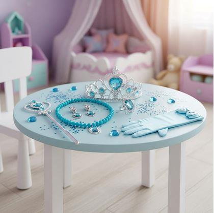 Obrázek z Sada doplňků pro princeznu 6 ks - modrá