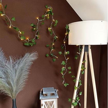 Obrázek z Světelný řetěz 2 m - zelené listy