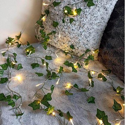 Obrázek z Světelný řetěz 2 m - zelené listy