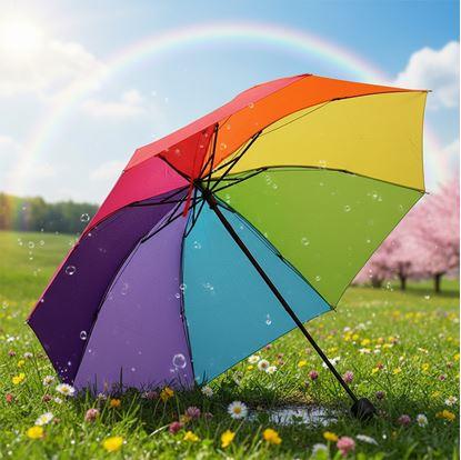 Obrázek Duhový deštník skládací