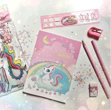 Obrázek z Sada školních pomůcek pro děti - jednorožec