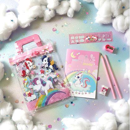 Obrázek z Sada školních pomůcek pro děti - jednorožec