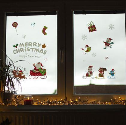 Obrázek z Vánoční nálepky na okno - Santa Claus