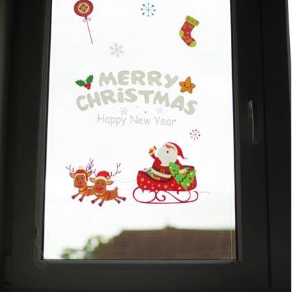 Obrázek z Vánoční nálepky na okno - Santa Claus