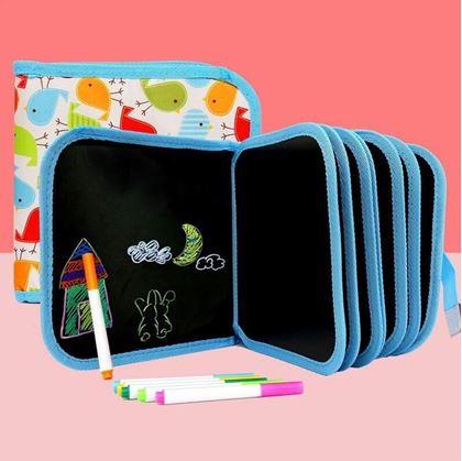 Obrázek z Dětská kreslící knížka s fixy - ptáčci