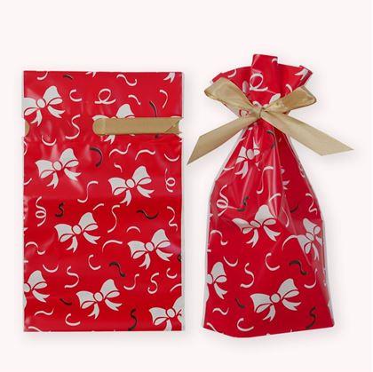 Obrázek z Dárkové sáčky s mašlí 10 ks - M