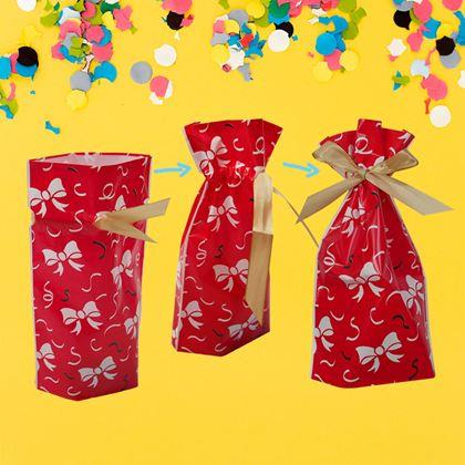 Obrázek z Dárkové sáčky s mašlí 10 ks - M