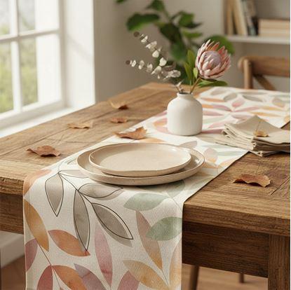 Obrázek Běhoun na stůl 160 cm - listy