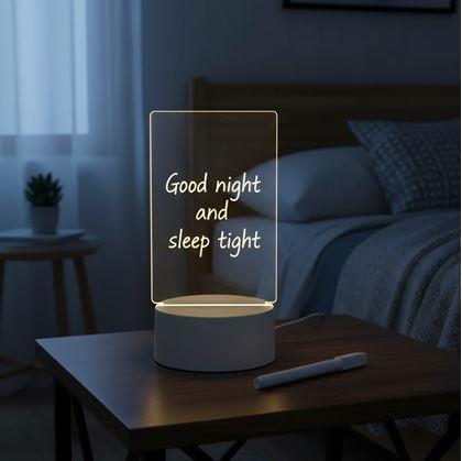 Obrázek z Kreativní stolní lampička na vzkazy