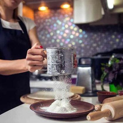 Obrázek z Nerezové kuchyňské sítko s odměrkou