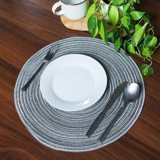 Obrázek z Kulaté prostírání na stůl - šedé