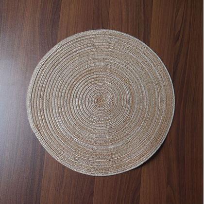 Obrázek z Kulaté prostírání na stůl - světle hnědé