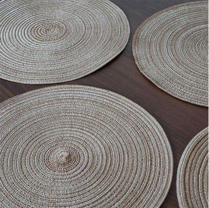 Obrázek z Kulaté prostírání na stůl - světle hnědé