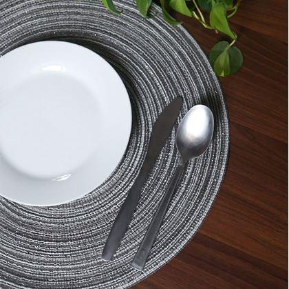 Obrázek z Kulaté prostírání na stůl - šedé
