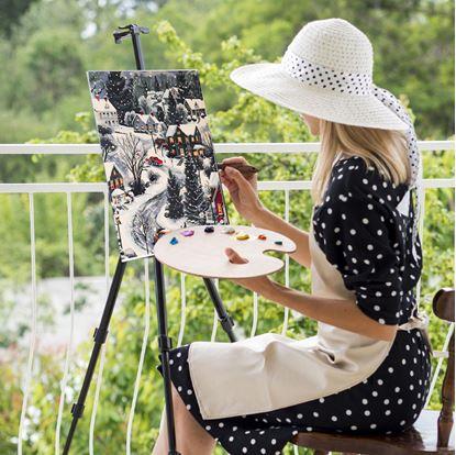 Obrázek Malování podle čísel, vypnuté plátno na rám