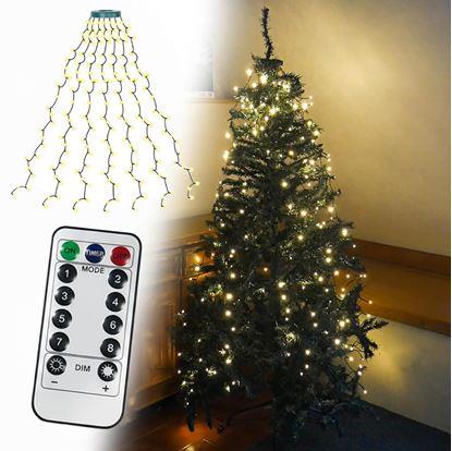 Obrázek Vánoční LED osvětlení s dálkovým ovladačem - bez motání s rovnoměrným rozložením světýlek