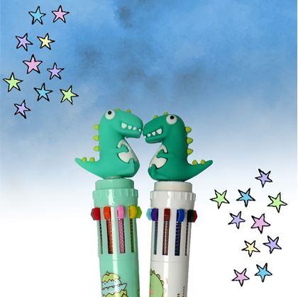 Obrázek z Vícebarevná propiska - dinosaurus