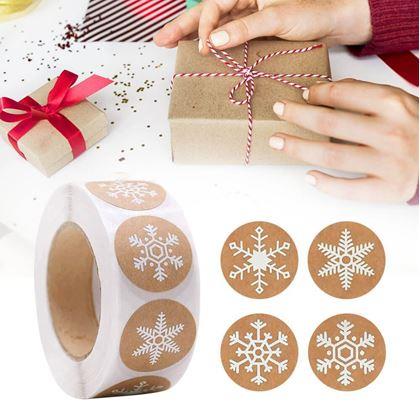 Obrázek z Vánoční samolepky 500 ks - sněhové vločky