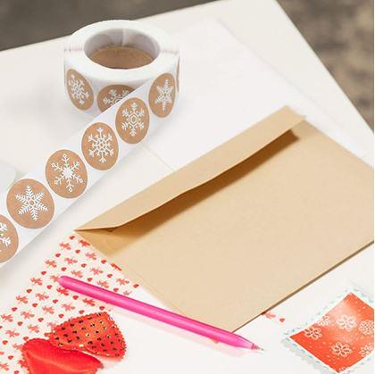 Obrázek z Vánoční samolepky 500 ks - sněhové vločky