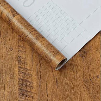 Obrázek z Samolepicí podlaha 200x60 cm - tmavé dřevo