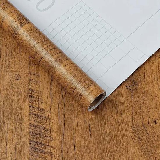 Obrázek z Samolepicí podlaha 200x60 cm - tmavé dřevo