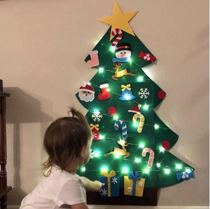 Obrázek z Nástěnný vánoční stromeček k ozdobení