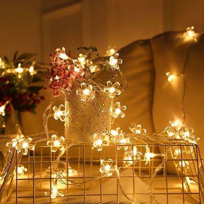 Obrázek z LED světelný řetěz - třešňový květ