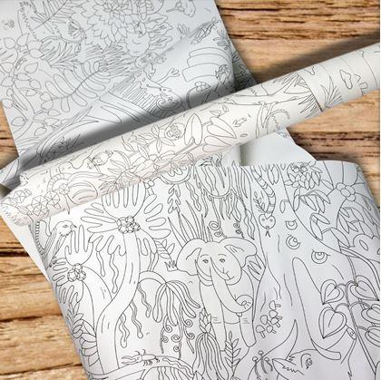 Obrázek z Omalovánky v roli 10 m - džungle