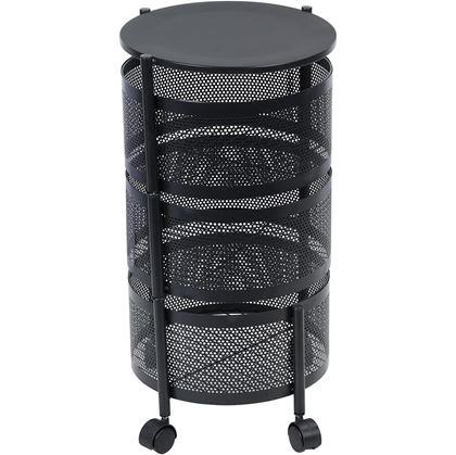 Obrázek z Pojízdný organizér se 3 košíky - 2. jakost