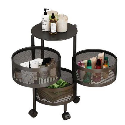 Obrázek z Pojízdný organizér se 3 košíky - 2. jakost