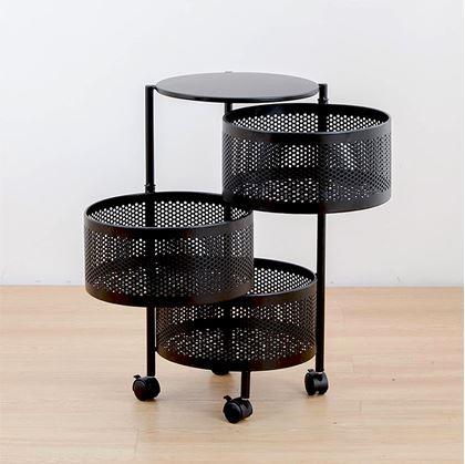 Obrázek z Pojízdný organizér se 3 košíky - 2. jakost