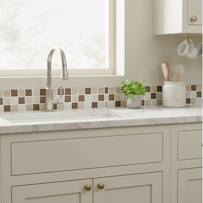 Obrázek z Samolepicí lišta mozaika - hnědý mix