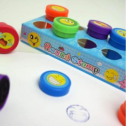 Obrázek z Dětská razítka smajlíci - 10 ks