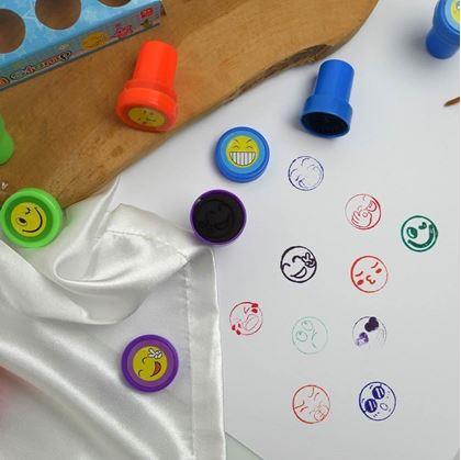 Obrázek z Dětská razítka smajlíci - 10 ks