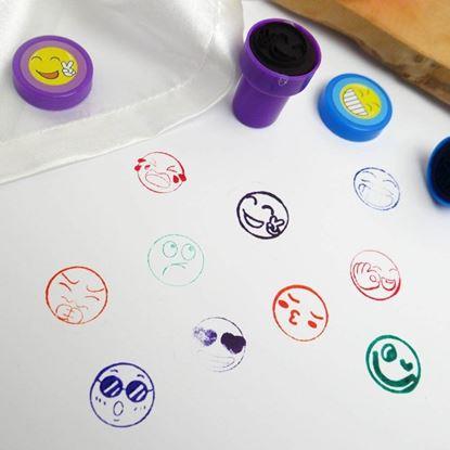 Obrázek Dětská razítka smajlíci - 10 ks