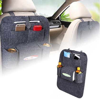 Obrázek z Pořadač na sedačku do auta - tmavě šedý