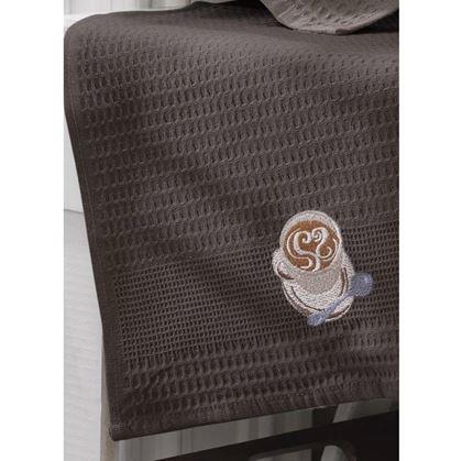 Obrázek z Dárková sada vaflových utěrek 3 ks - káva