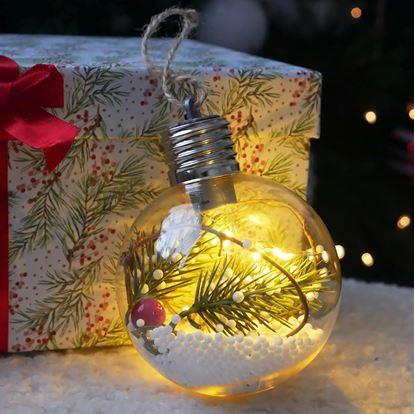 Obrázek Vánoční LED svítící koule na stromeček